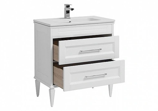 Тумба под умывальник Aquanet Бостон М 80 белый 00209677
