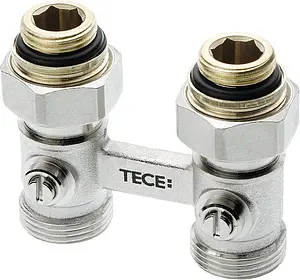 Узел нижнего подключения радиатора прямой ¾&quot;ек x ¾&quot;нг (½&quot;н) TECE 8740437, 1