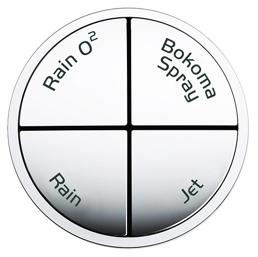 Лейка верхнего душа с настенным креплением Grohe Power&amp;Soul Cosmopolitan 190 белый/хром 26172LS0