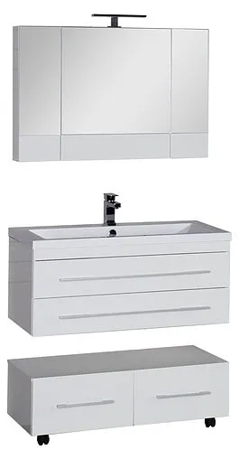 Шкаф-зеркало Aquanet Нота 100 белый 00165372