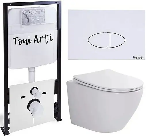 Комплект 6 в 1 Toni Arti Russi TA-01+TA-1900+TA-0052 с кнопкой Freto TA-0052 белый глянцевый