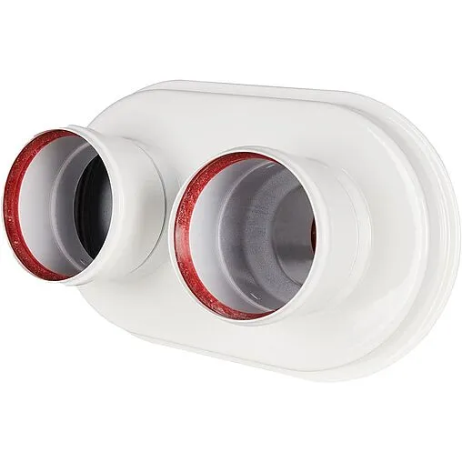 Адаптер разделительный Ø 60/100 x 80/80мм (алюм.) Rommer RCA-8080-240002