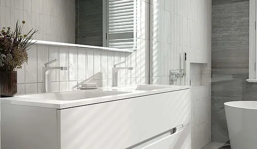 Зеркало с подсветкой Jorno Modul 120 белый Mоl.02.120/W