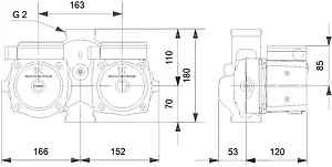 Насос циркуляционный Grundfos UPSD 32-50 180 95906413, 3