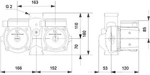 Насос циркуляционный Grundfos UPSD 32-80 180 95906455 Насос циркуляционный Grundfos UPSD 32-80 180 95906455, 3