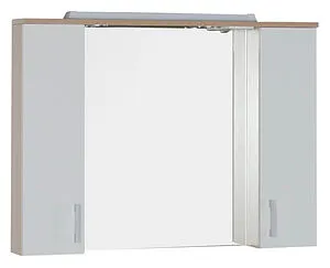 Шкаф-зеркало Aquanet Тиана 100 белый/дуб светлый 172806 Шкаф-зеркало Aquanet Тиана 100 белый/дуб светлый 172806, 1