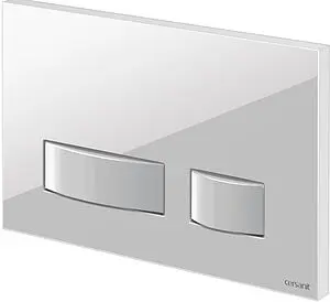 Клавиша смыва для унитаза Cersanit Movi 60187 стекло/белый, 3