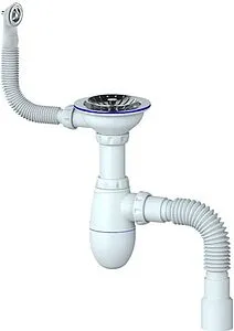 Сифон бутылочный для мойки с переливом Unicorn B426Р Сифон бутылочный для мойки с переливом Unicorn B426Р, 1