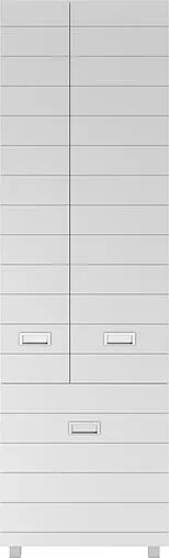 Шкаф-пенал напольный Домино Cube 60 белый DC5014P