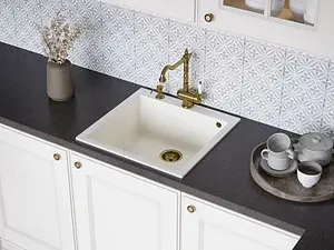 Мойка кухонная Omoikiri Bosen 57-WH белый 4993148, 4