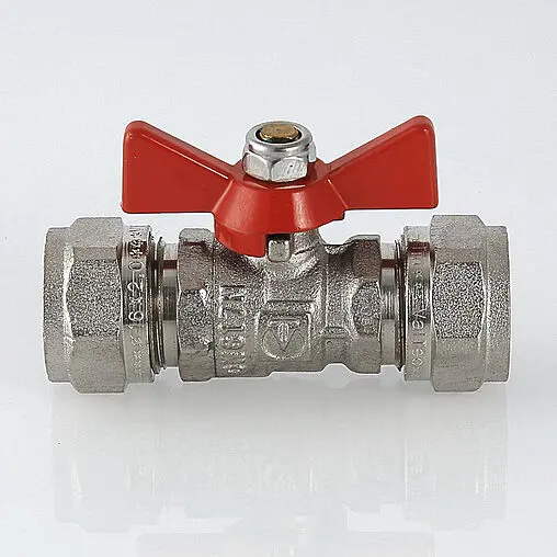 Кран шаровый для мп трубы 16мм x 16мм Valtec VT.343.N.1616