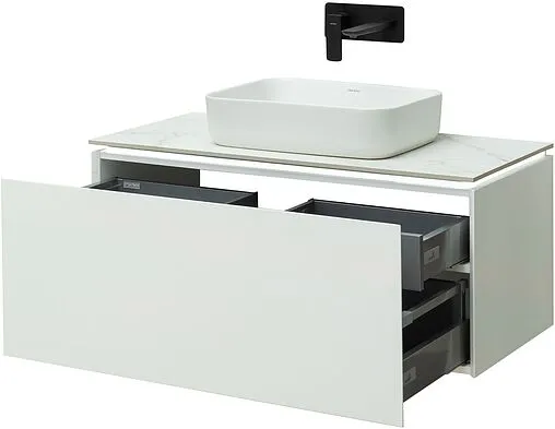 Тумба под умывальник подвесная Allen Brau Infinity 100 белый 1.21004.WM