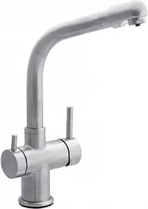 Смеситель для кухни с подключением к фильтру Swedbe Selene Plus нержавеющая сталь 8140, 1