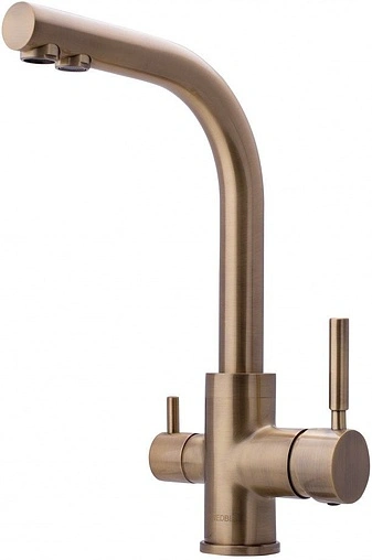 Смеситель для кухни с подключением к фильтру Swedbe Selene Plus бронза 8147М