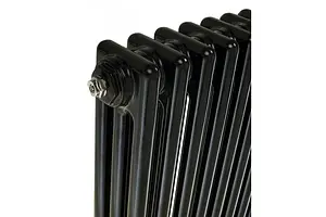 Радиатор стальной трубчатый Zehnder Charleston 3180/04 1270 ¾&quot; Ral 9217 Traffic Black (matt), 5