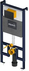 Инсталляция для подвесного унитаза Set 3 в 1 AQUAme AQM4001MB с кнопкой черный матовый Инсталляция для подвесного унитаза Set 3 в 1 AQUAme AQM4001MB с кнопкой черный матовый, 1