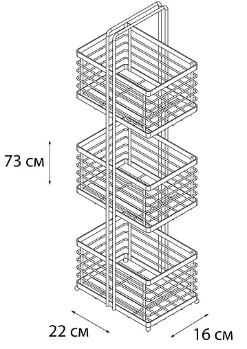 Полка Fixsen бронза FX-852