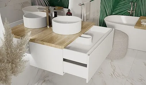 Тумба под умывальник подвесная Jorno Solis new 100 белый SolN.01.100/P/W/JR