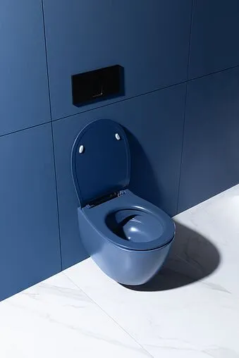 Унитаз подвесной безободковый Allen Brau Fantasy индиго 4.11004.ID