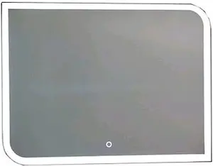 Зеркало с подсветкой Continent Fantasy Led 80 с часами белый ЗЛП171, 1