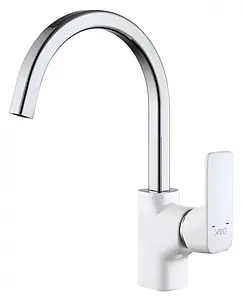 Смеситель для кухни D&K Berlin Steinbeis белый/хром DA1432416, 1