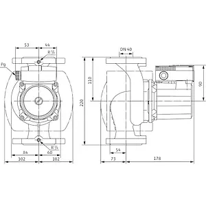 Насос циркуляционный Wilo TOP-S 40/4-EM 2080040 Насос циркуляционный Wilo TOP-S 40/4-EM 2080040, 2