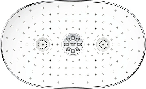 Лейка верхнего душа с настенным креплением Grohe Rainshower SmartControl Duo белый/хром 26254LS0
