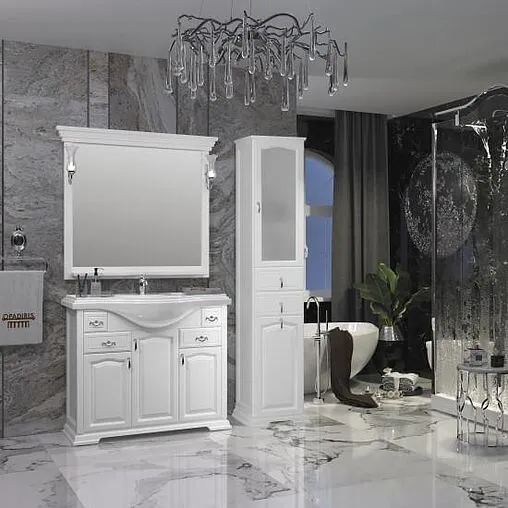 Тумба-умывальник напольный Opadiris Риспекто 100 белый матовый Z0000012631+4640021060926