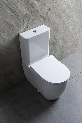 Унитаз-компакт безободковый Allen Brau Priority белый 4.31003.20+4.XX000.20