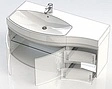 Тумба-умывальник подвесная Aquanet Опера 115 L чёрный 00169612+00169398