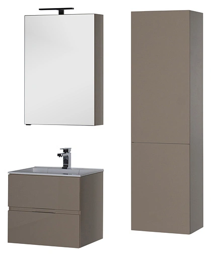 Шкаф-пенал подвесной Aquanet Алвита 40 капучино 183988