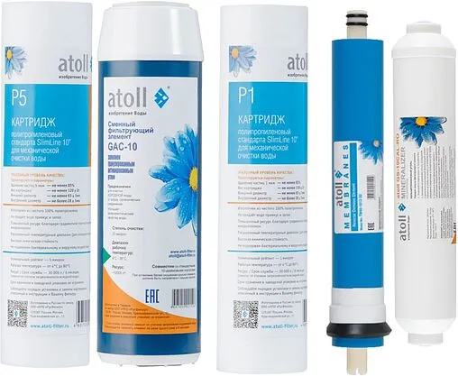 Комплект сменных картриджей Atoll №102m STDA ATECRT421