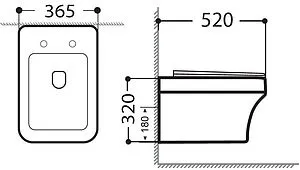 Унитаз подвесной безободковый Aquanet Elegant Rimless белый Elegant W Унитаз подвесной безободковый Aquanet Elegant Rimless белый Elegant W, 2