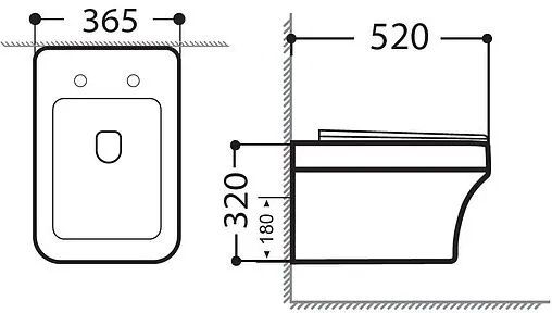 Унитаз подвесной безободковый Aquanet Elegant Rimless белый Elegant W