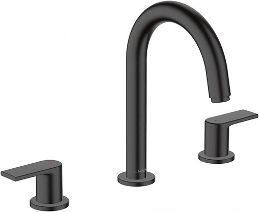 Смеситель для раковины Hansgrohe Vernis Shape 150 матовый черный 71563670