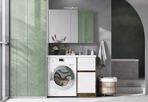 Тумба под умывальник напольная без фасада Aquaton Лондри 40 дуб рустикальный 1A267001LHDR0