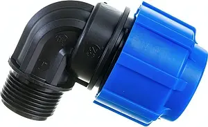 Уголок компрессионный переходной 32мм x 1"н ТПК-Аква 50013201 Уголок компрессионный переходной 32мм x 1"н ТПК-Аква 50013201, 3