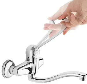 Смеситель для раковины хирургический настенный IDDIS хром CG53654C Смеситель для раковины хирургический настенный IDDIS хром CG53654C, 3