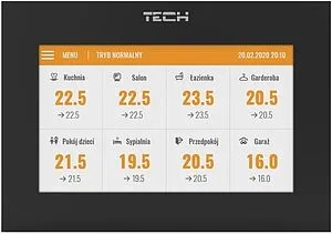 Беспроводная панель управления контроллером TECH ST-M-8e черный, 5