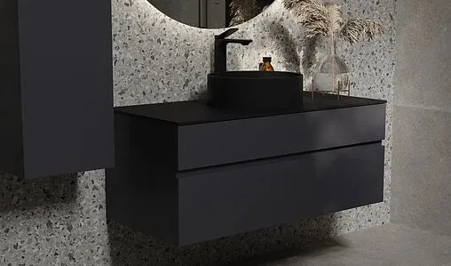 Тумба-умывальник подвесная Raval Decent 100 антрацит Dec.01.100/A/RL