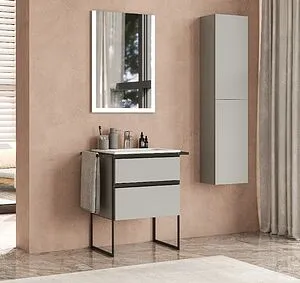 Шкаф-пенал подвесной Roca Domi 35 серый матовый ZRU9307875 Шкаф-пенал подвесной Roca Domi 35 серый матовый ZRU9307875, 5