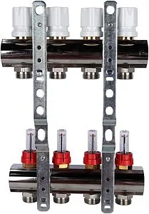 Группа коллекторная с расходомерами 4 отвода 1&quot;в/в x ¾&quot;ек Luxor CD 473M/4 15652704MN, 2