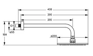 Душевая система со смесителем для душа Ideal Standard Ceraflex хром BC447AA Душевая система со смесителем для душа Ideal Standard Ceraflex хром BC447AA, 5