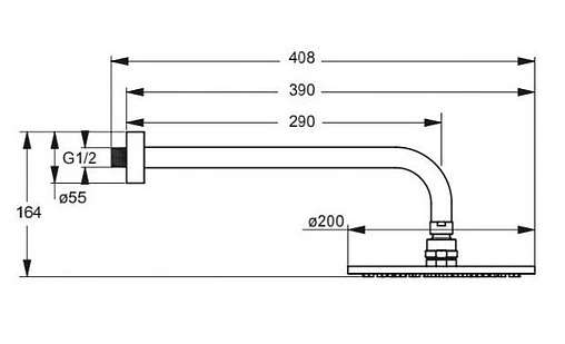 Душевая система со смесителем для душа Ideal Standard Ceraflex хром BC447AA