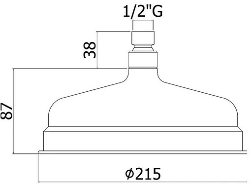Лейка верхнего душа с настенным креплением Paffoni Belinda хром ZSOF046CR+ZSOF034CR