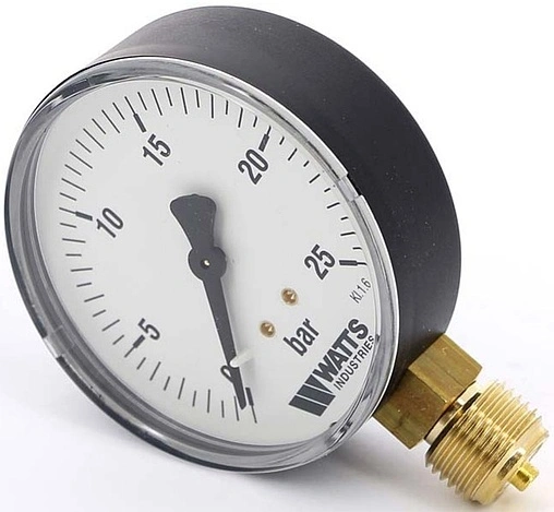 Манометр радиальный Watts MRP 80мм 25 бар ½&quot; 10007795