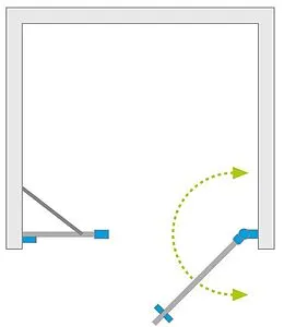Дверь в нишу 1100мм прозрачное стекло Radaway NES Black DWS I 110 R 10028110-54-01R Дверь в нишу 1100мм прозрачное стекло Radaway NES Black DWS I 110 R 10028110-54-01R, 3