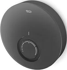 Дизайнерская панель комнатного терморегулятора TECEfloor DT стекло черное/черный корпус 77400015