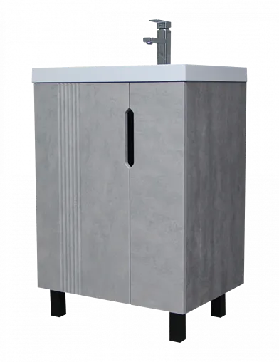 Тумба под умывальник напольный Айсберг Bazis 60 бетон DA3503T
