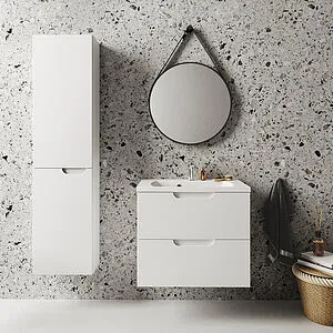 Шкаф-пенал подвесной Ravak Classic II 40 L белый/серый X000001473, 3